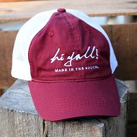 Maroon & White Mesh Cap