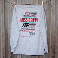 New Mississippi Home Gray Long Sleeve