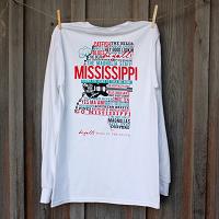 New Mississippi Home White Long Sleeve