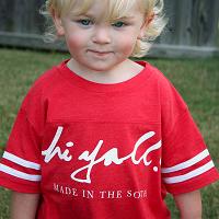 Toddler Red Football Tee